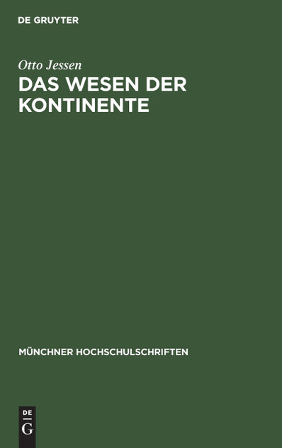 Das Wesen der Kontinente Das Wesen der Kontinente