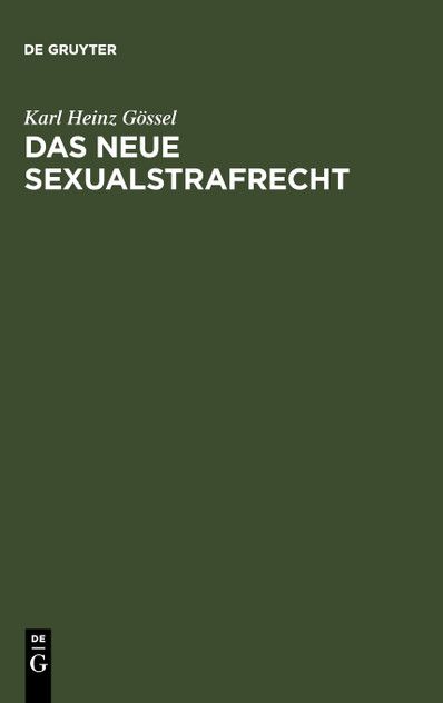 Das neue Sexualstrafrecht
