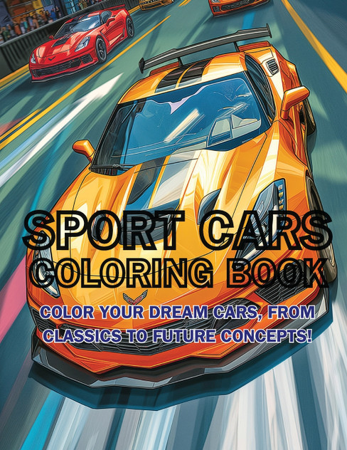 Sport Cars Coloring Book Sport Cars Coloring Book