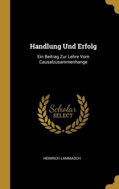 Handlung Und Erfolg Handlung Und Erfolg