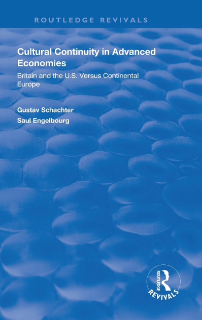 Cultural Continuity in Advanced Economies