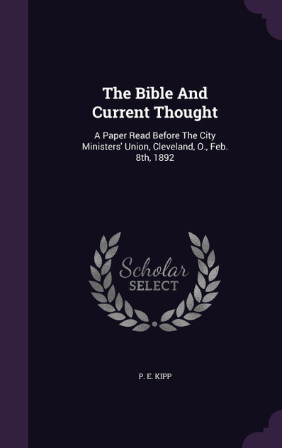 The Bible And Current Thought