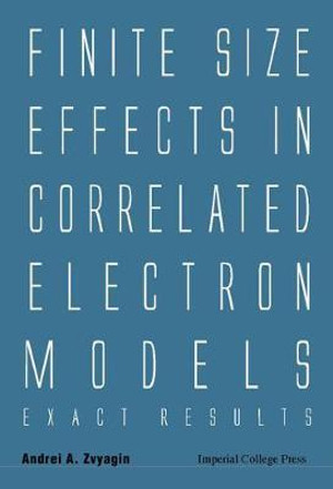 Finite Size Effects In Correlated Electron Models