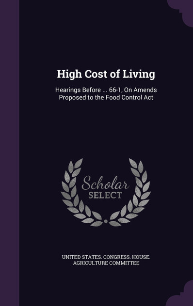 High Cost of Living High Cost of Living