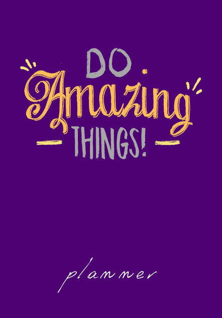Do Amazing Things planner
