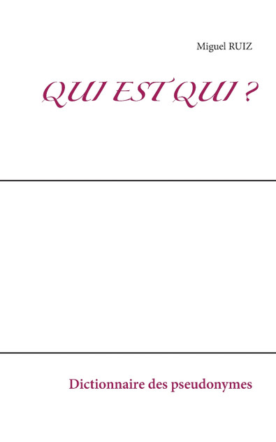 Qui est qui ? Qui est qui ?