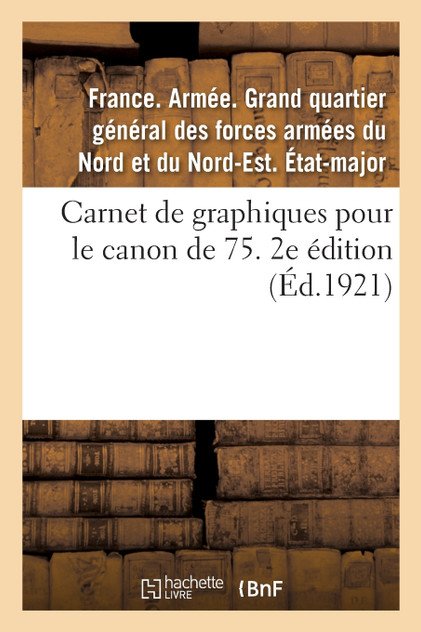 Carnet de graphiques pour le canon de 75. 2e édition