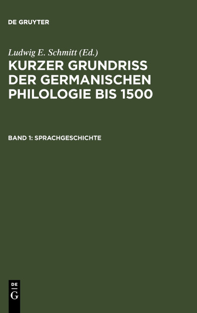 Sprachgeschichte Sprachgeschichte