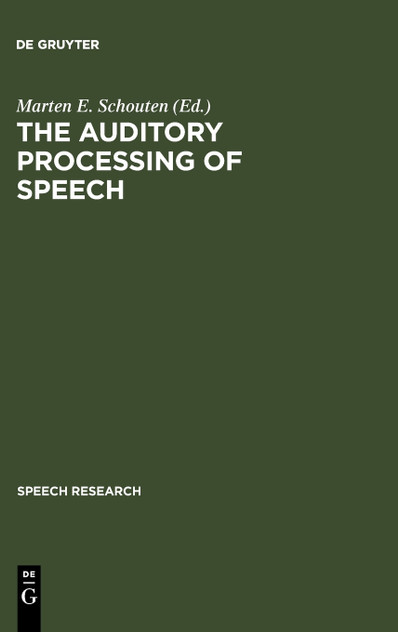 The Auditory Processing of Speech