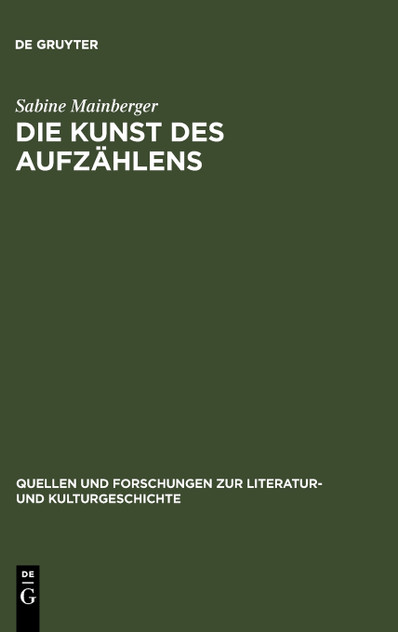 Die Kunst des Aufzählens Die Kunst des Aufzählens