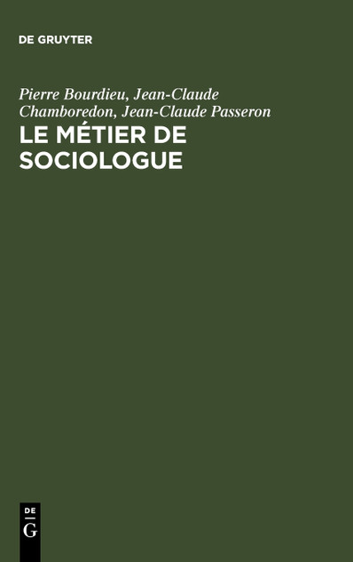 Le métier de sociologue
