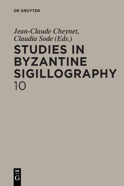 Studies in Byzantine Sigillography Studies in Byzantine Sigillography Studies in Byzantine Sigillography Studies in Byzantine Sigillography
