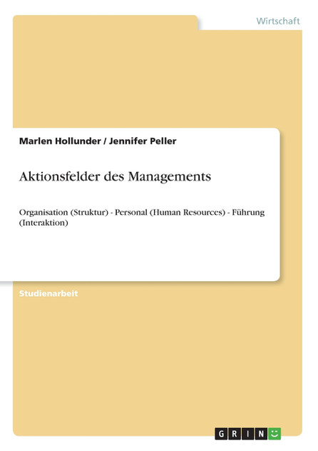 Aktionsfelder des Managements