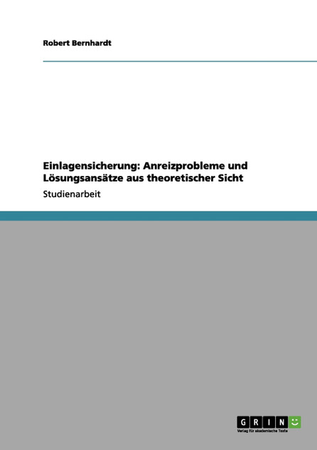 Einlagensicherung Einlagensicherung