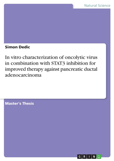 In vitro characterization of oncolytic virus in combination with STAT3 inhibition for improved therapy against pancreatic ductal adenocarcinoma In vitro characterization of oncolytic virus in combination with STAT3 inhibition for improved therapy against pancreatic ductal adenocarcinoma