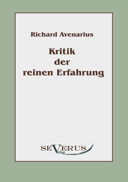Kritik der reinen Erfahrung Kritik der reinen Erfahrung