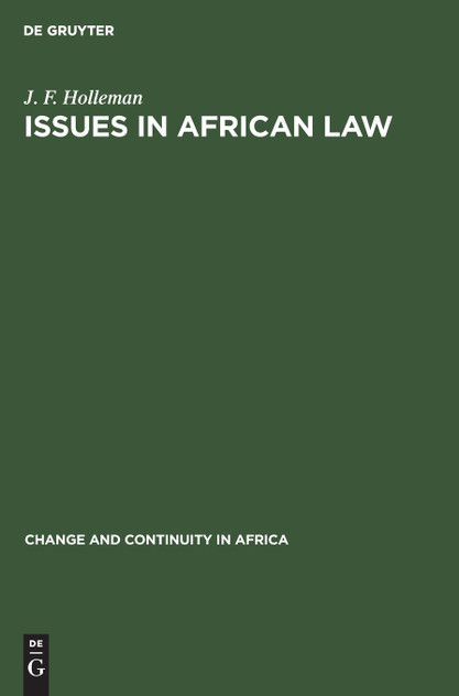 Issues in African law Issues in African law
