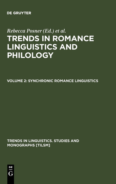 Synchronic Romance Linguistics