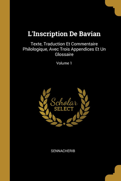 L'Inscription De Bavian L'Inscription De Bavian