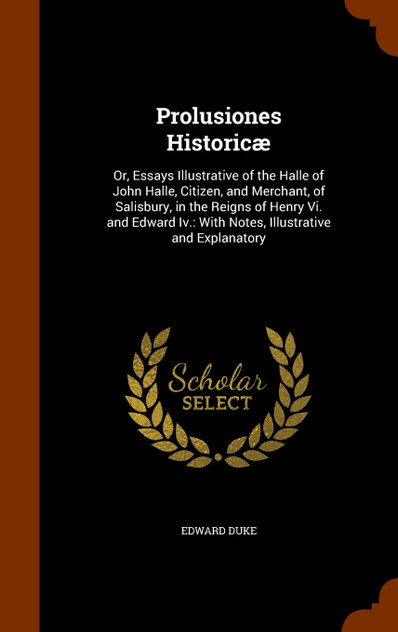 Prolusiones Historicæ