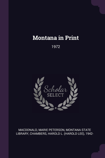 Montana in Print Montana in Print