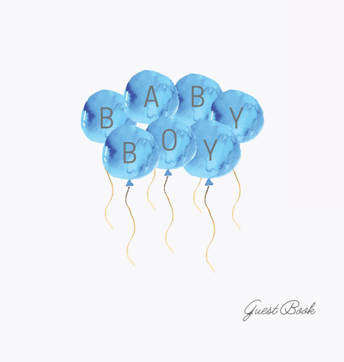 Boy baby shower guest book (Hardback) Boy baby shower guest book (Hardback)