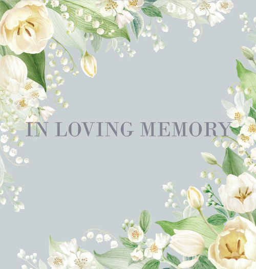 Condolence book for funeral (Hardcover) Condolence book for funeral (Hardcover)