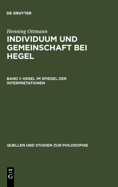 Hegel im Spiegel der Interpretationen Hegel im Spiegel der Interpretationen
