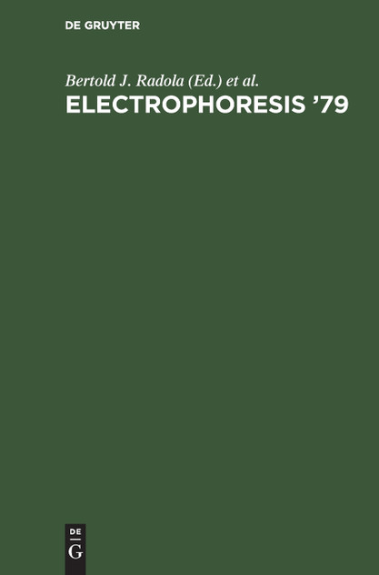 Electrophoresis '79