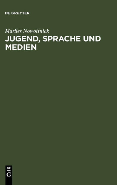 Jugend, Sprache und Medien Jugend, Sprache und Medien