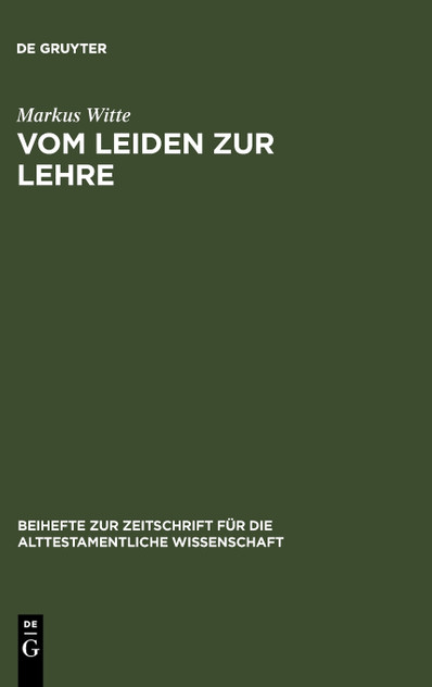 Vom Leiden zur Lehre Vom Leiden zur Lehre