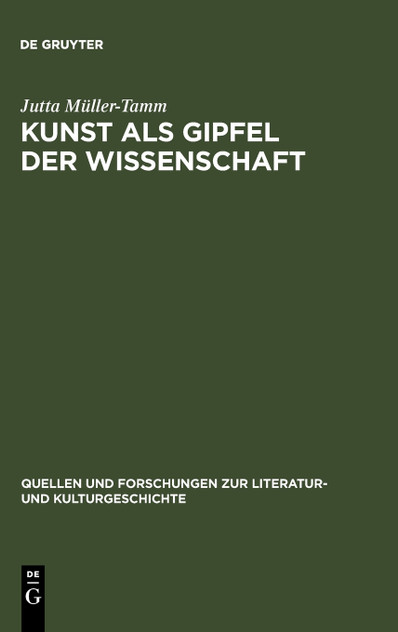 Kunst als Gipfel der Wissenschaft Kunst als Gipfel der Wissenschaft