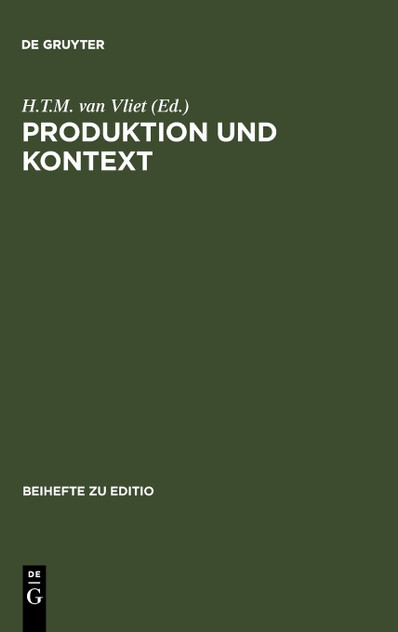 Produktion und Kontext Produktion und Kontext