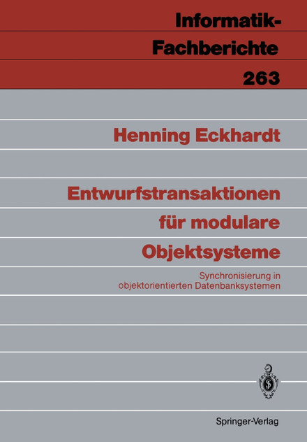 Entwurfstransaktionen für modulare Objektsysteme