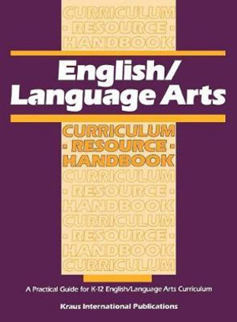 English/ Language Arts Curriculum Resource Handbook English/ Language Arts Curriculum Resource Handbook