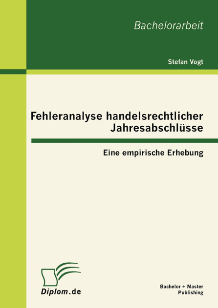 Fehleranalyse handelsrechtlicher Jahresabschlüsse