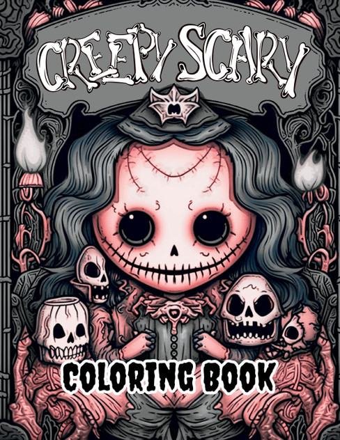 Creepy Scary Coloring Book Creepy Scary Coloring Book
