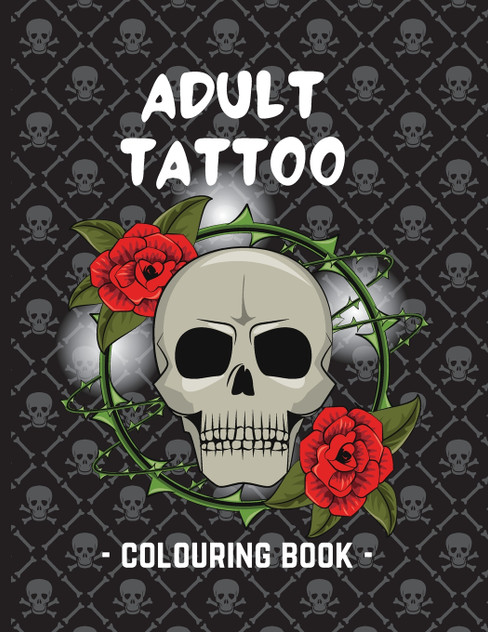 Adult Tattoo Colouring Book Adult Tattoo Colouring Book