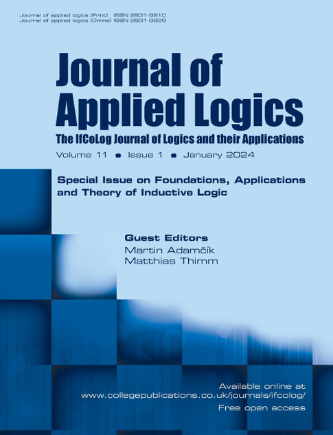 Journal of Applied Logics, Volume 11, Number 1, January 2024.  Special Issue