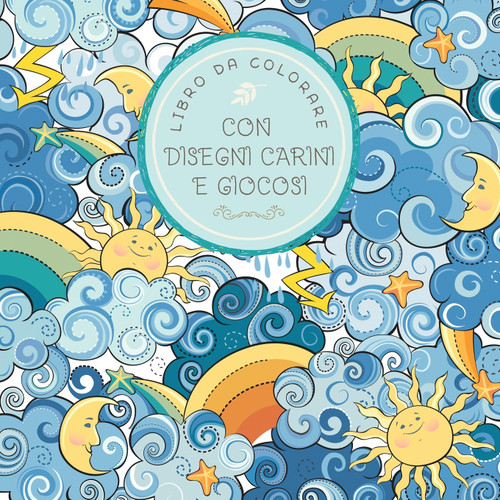 Libro da colorare con disegni carini e giocosi Libro da colorare con disegni carini e giocosi
