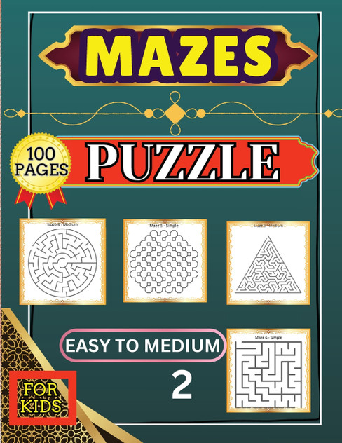 Mazes Puzzle for Kids 2 Easy to Medium Mazes Puzzle for Kids 2 Easy to Medium