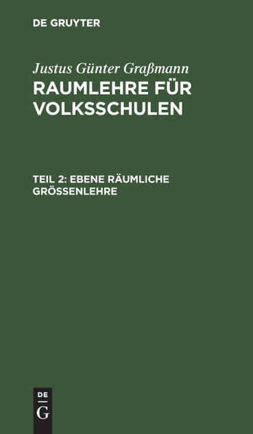 Ebene räumliche Größenlehre Ebene räumliche Größenlehre