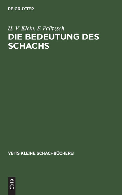 Die Bedeutung des Schachs Die Bedeutung des Schachs