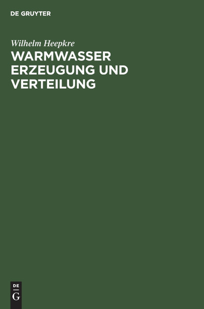 Warmwasser Erzeugung und Verteilung