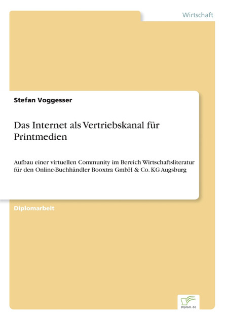 Das Internet als Vertriebskanal für Printmedien Das Internet als Vertriebskanal für Printmedien