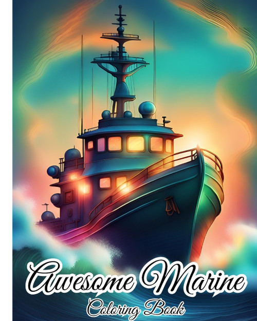Awesome Marine Coloring Book For Kids Awesome Marine Coloring Book For Kids