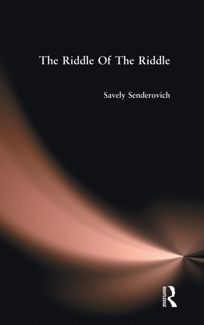Riddle Of The Riddle Riddle Of The Riddle