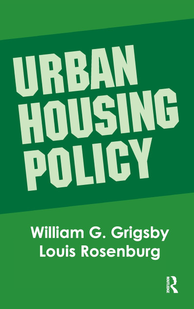 Urban Housing Policy Urban Housing Policy