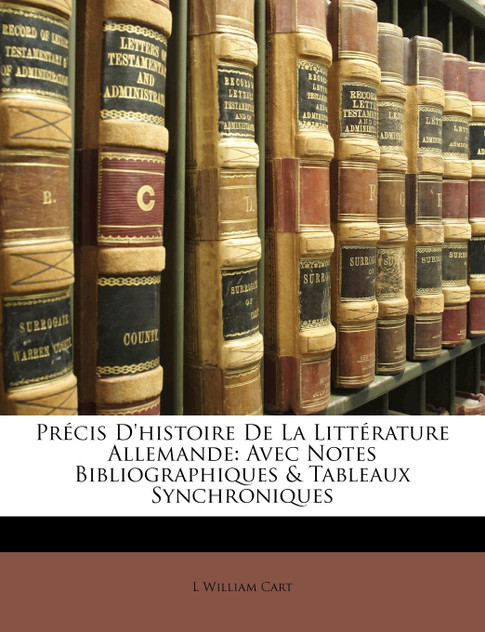 Précis D'histoire De La Littérature Allemande Précis D'histoire De La Littérature Allemande