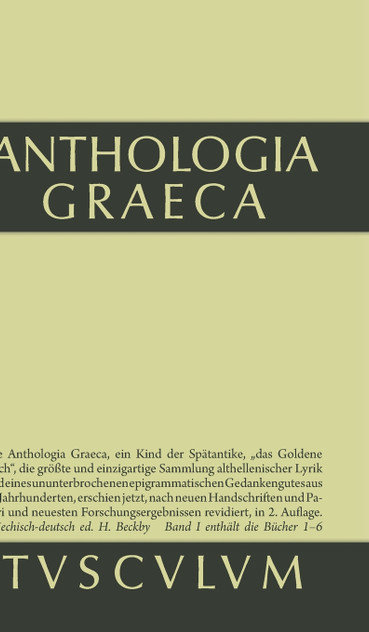 Anthologia Graeca, Band 1, Buch I-VI